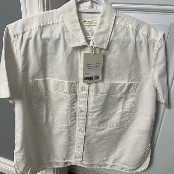Everlane Tops - NWT Ladies Boxy White Everlane Button Down Shirt S-XXS